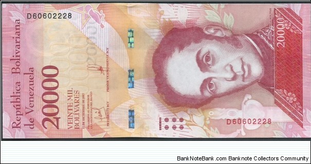 20.000 Bolivares / pk 99c Banknote