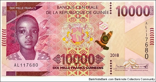 10.000 Francs (2018) Banknote