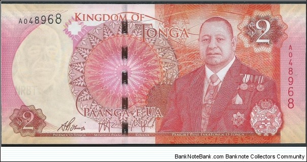 2 Pa'anga / pk 44 Banknote