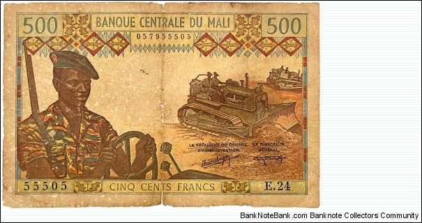 500 Francs (Issue of 1973-1984) Banknote