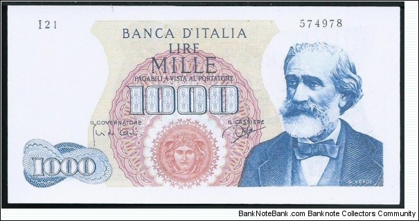 (Reproduction) / 1.000Lire / pk (96c) / (1964)  Banknote