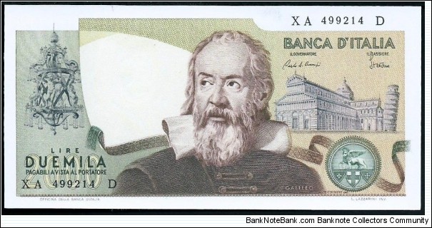 (Reproduction) / 2.000Lire / pk (103c) / (1983)  Banknote