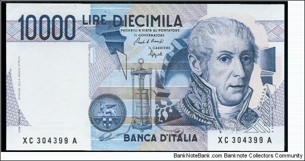 (Reproduction) / 10.000Lire / pk (112b) / (03/09/1984)  Banknote