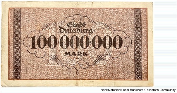 Banknote from Germany year 1923