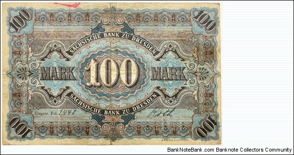 Banknote from Germany year 1911
