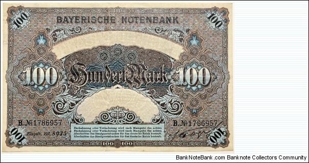 Banknote from Germany year 1900
