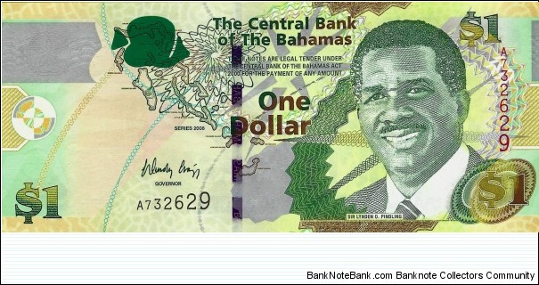 BAHAMAS 1 Dollar 2008 Banknote