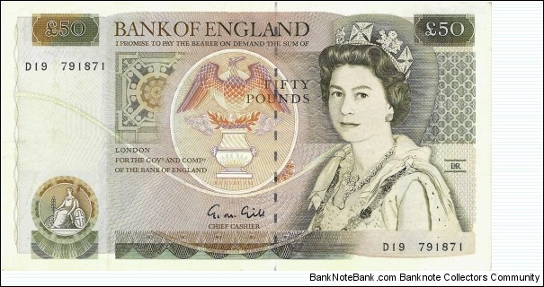 UNITED KINGDOM 50 Pounds 1988 Banknote
