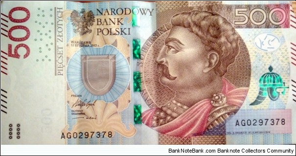 500 Złotych AG0297378 Banknote