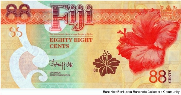 Fiji N.D. (2022) 88 Cents.

God of Wealth. Banknote