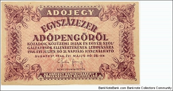 100.000 Ado-Pengo Banknote