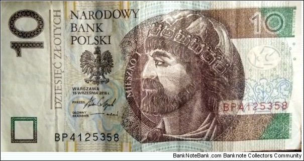 Poland 10 Złotych.
BP4125358 Banknote