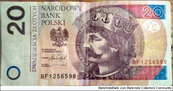 Poland 20 Złotych.
BF1256598 Banknote