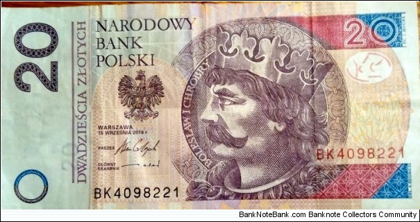 Poland 20 Złotych.
BK4098221 Banknote