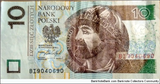 Poland 10 Złotych.
BI9040690 Banknote