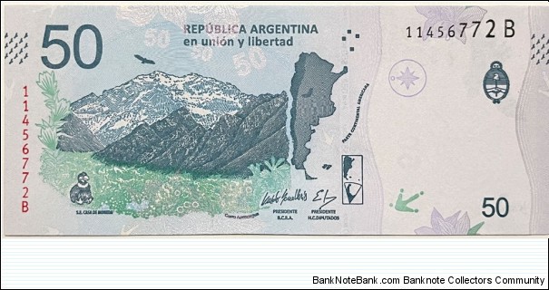 Banknote from Argentina year 2018