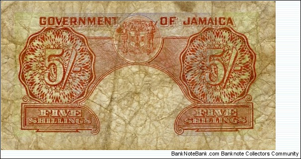 Banknote from Jamaica year 1955