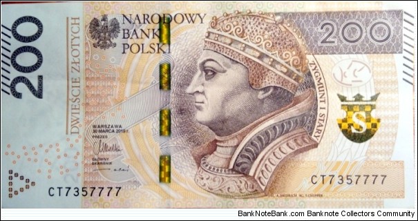 Poland 200 Złotych.
CT7357777 Banknote