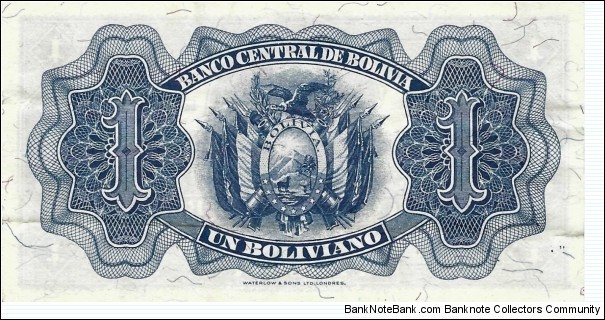 Banknote from Bolivia year 1952