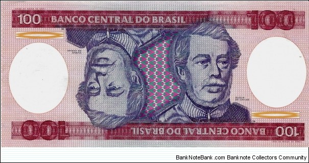 BRAZIL 100 Cruzeiros 1984 Banknote