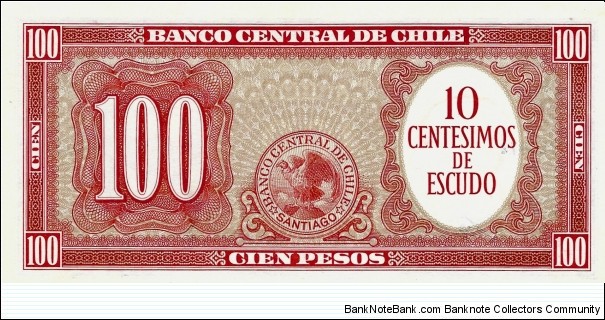 Banknote from Chile year 1961