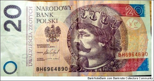 Poland 20 Złotych.
BH6964890 Banknote