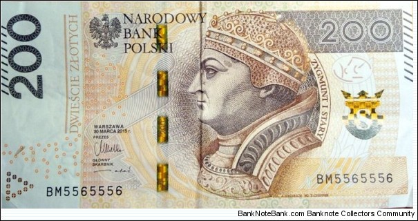 Poland 200 Złotych.
BM5565556 Banknote