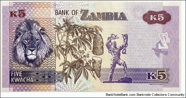 Banknote from Zambia year 2020