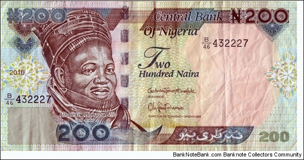 Nigeria 2016 200 Naira. Banknote