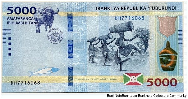 Banknote from Burundi year 2018
