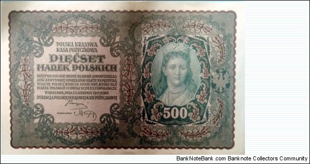 Poland 500 Marek Banknote