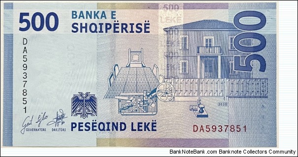Banknote from Albania year 2020