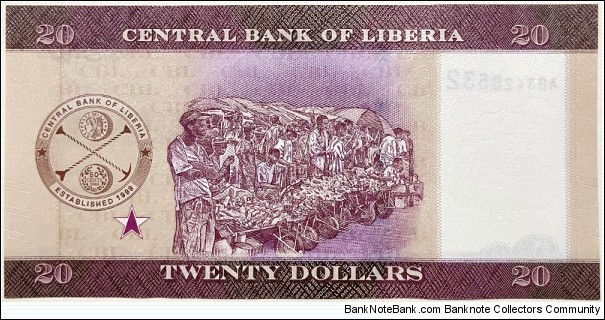 Banknote from Liberia year 2022