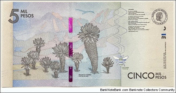 Banknote from Colombia year 2018