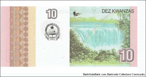 Angola 10 kwanzas  Banknote