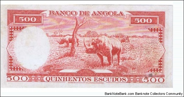 Angola 500 Escudos  Banknote