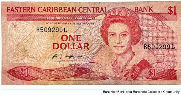 1 Dollar (St.Lucia 1985-1988) Banknote