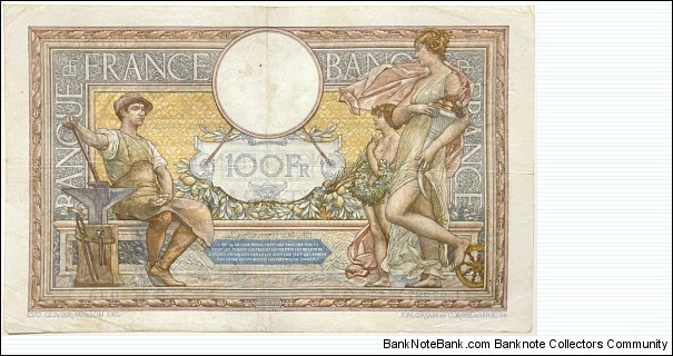 Banknote from France year 1930