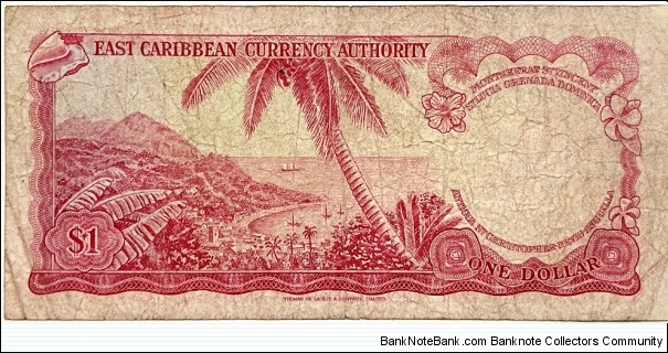 Banknote from Antigua and Barbuda year 1965