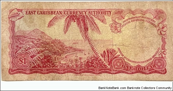 Banknote from East Caribbean St. year 1965