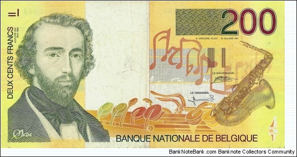 BELGIUM 200 Francs 1995 Banknote