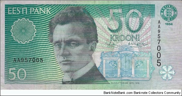 ESTONIA 50 Krooni 1994 Banknote