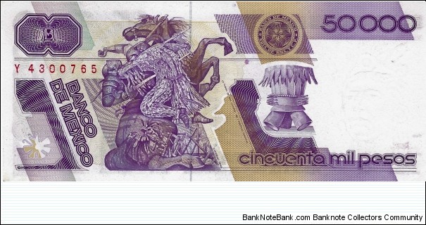 Banknote from Mexico year 1990