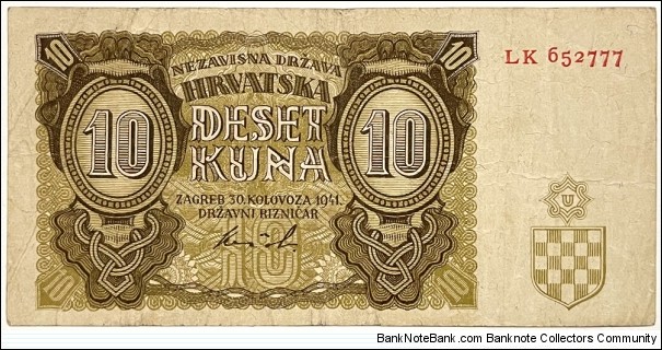 10 Kuna Banknote