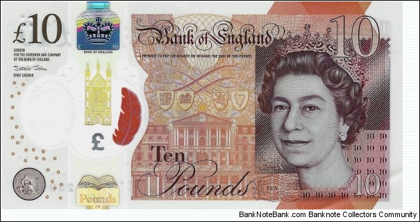 UNITED KINGDOM 10 Pounds 2017 Banknote