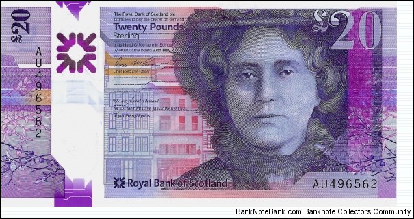 SCOTLAND 20 Pounds 2019 (The Royal Bank of Scotland) Banknote