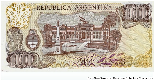 Banknote from Argentina year 1983