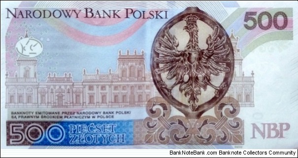 Banknote from Poland year 2016