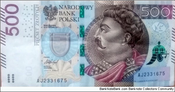 Poland 500 Złotych.
AJ2331675 Banknote