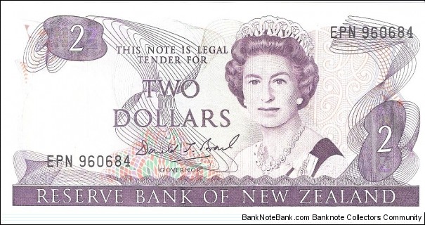 2 dollars; ND (1985-1989) Banknote